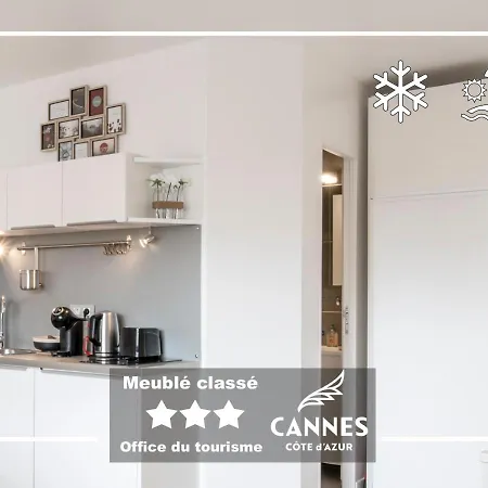 Azur Evasion Meuble Classe 3 Etoiles Croisette Festival Grand Apartment