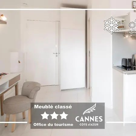 Azur Evasion Meuble Classe 3 Etoiles Croisette Festival Grand 公寓 戛纳