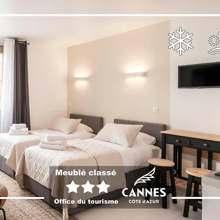 Azur Evasion Meuble Classe 3 Etoiles Croisette Festival Grand 公寓