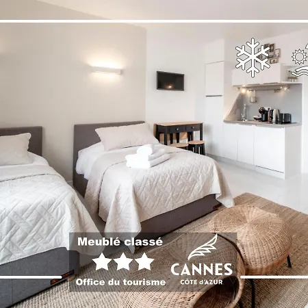Azur Evasion Meuble Classe 3 Etoiles Croisette Festival Grand Apartment Cannes