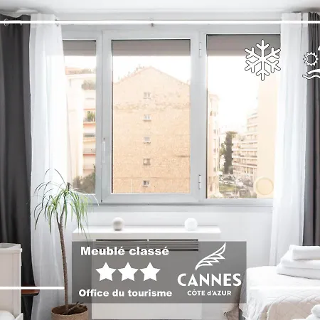 Apartment Azur Evasion Meuble Classe 3 Etoiles Croisette Festival Grand Cannes