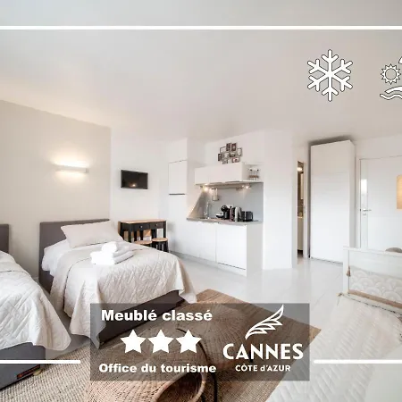 Azur Evasion Meuble Classe 3 Etoiles Croisette Festival Grand Apartment Cannes