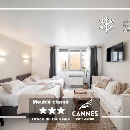Azur Evasion Meuble Classe 3 Etoiles Croisette Festival Grand Cannes