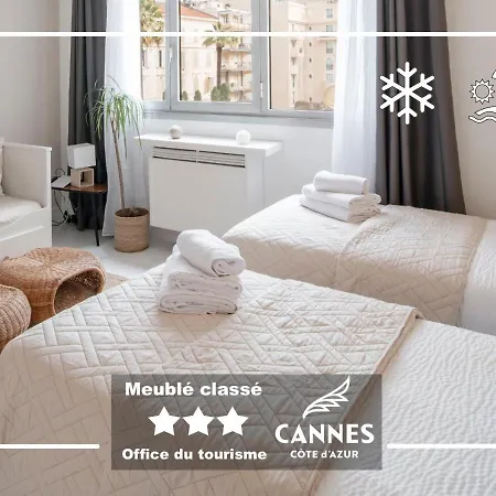 Azur Evasion Meuble Classe 3 Etoiles Croisette Festival Grand Apartment Cannes