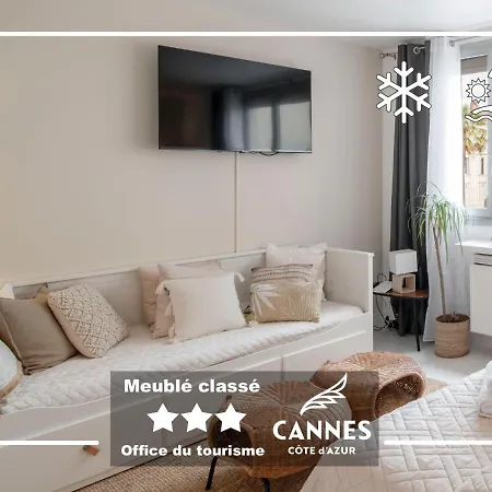 Azur Evasion Meuble Classe 3 Etoiles Croisette Festival Grand 公寓