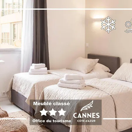 Apartment Azur Evasion Meuble Classe 3 Etoiles Croisette Festival Grand *