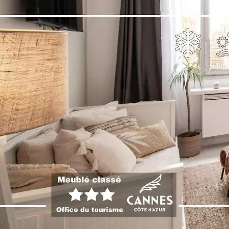 Azur Evasion Meuble Classe 3 Etoiles Croisette Festival Grand Cannes
